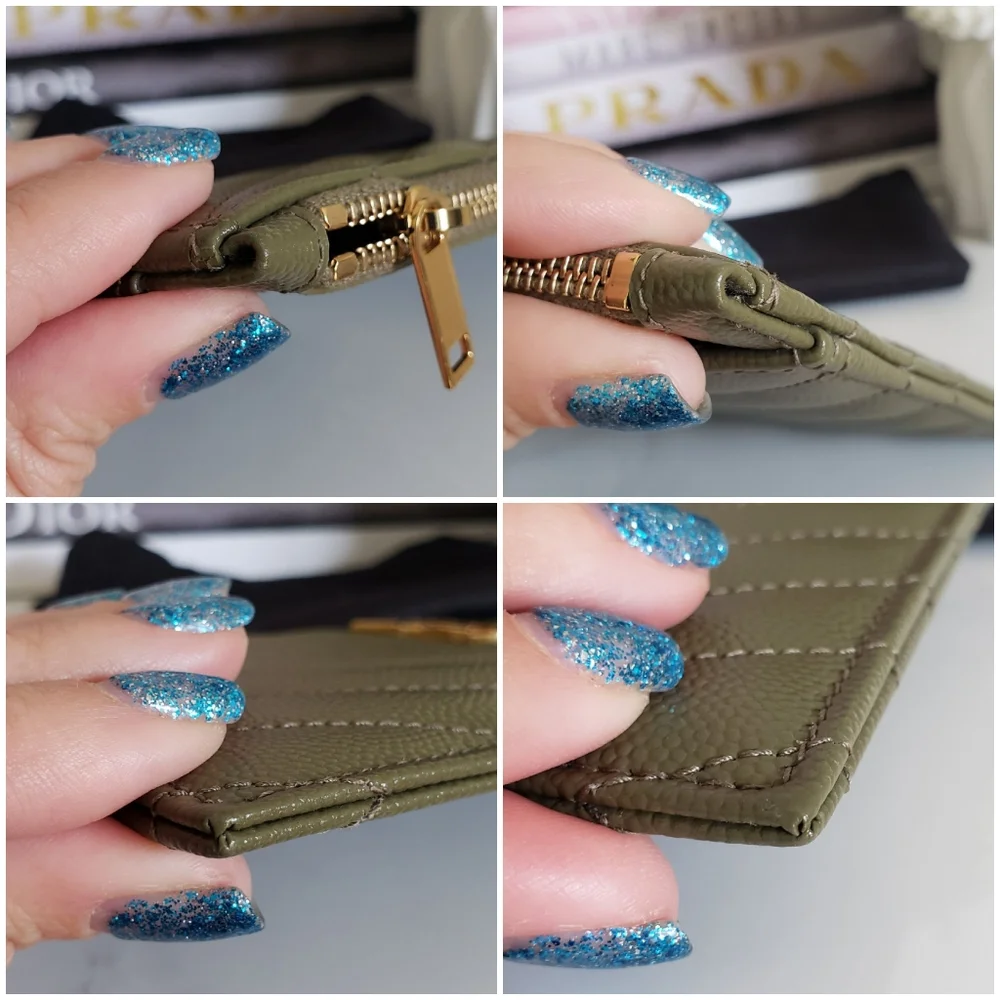 Authentic Pre-owned Yves Saint Laurent Grain De Poudre Bill Pouch Clutch - Picture 11 of 13